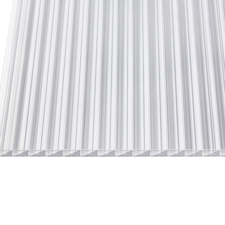 Polycarbonat Stegplatte | 16 mm | Profil A1 | Sparpaket | Plattenbreite 980 mm | Klar | Extra stark | Breite 3,08 m | Länge 2,00 m #5