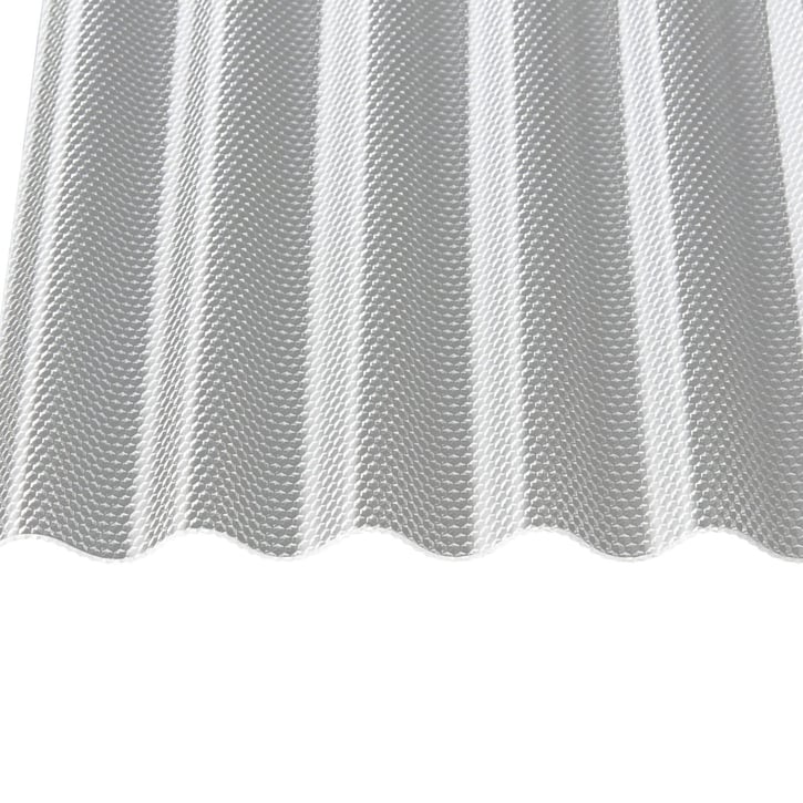 Acrylglas Wellplatte | 76/18 | Sparpaket 3,00 mm | Klar | Wabenstruktur | Breite 3,00 m | Länge 2,00 m Acrylglas Wellplatte | 76/18 | Sparpaket | 3,00 mm | Klar | Wabenstruktur | Breite 3,00 m | Länge 2,00 m #5