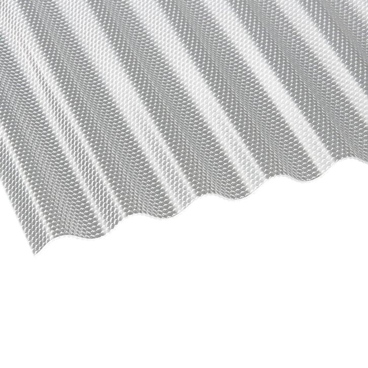 Acrylglas Wellplatte | 76/18 | Sparpaket | 3,00 mm | Klar | Wabenstruktur | Breite 3,00 m | Länge 7,00 m #1