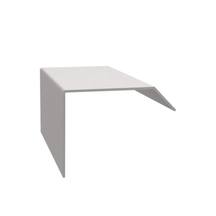 Dachrandprofil Verbinder ISOS | Aluminium | Länge 10 cm | Weißaluminium matt #1