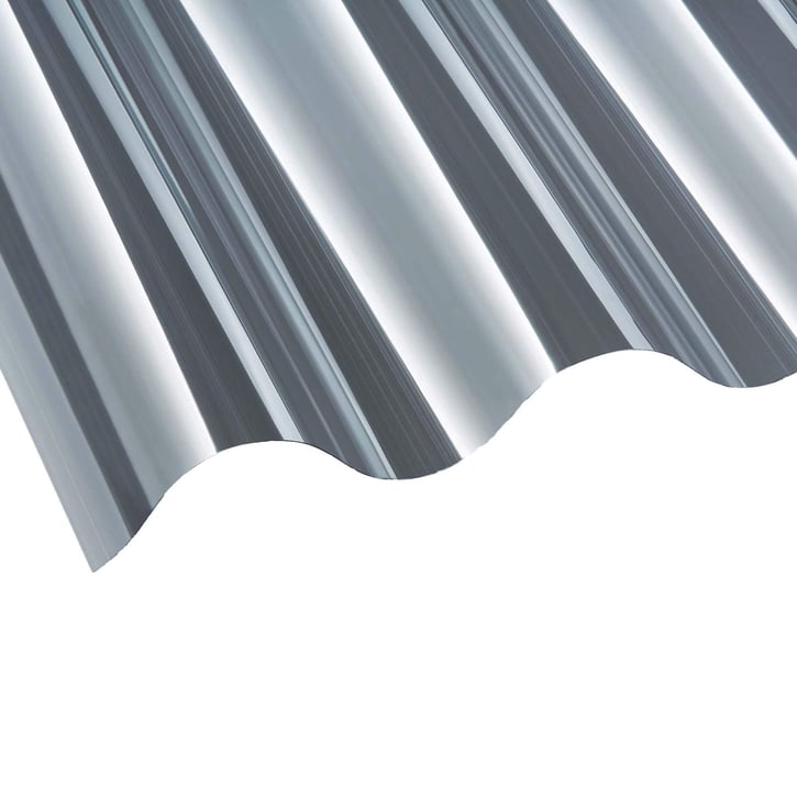 Polycarbonat Wellplatte | 177/51 | Profil 6 | 0,80 mm | Klar | 1250 mm #1
