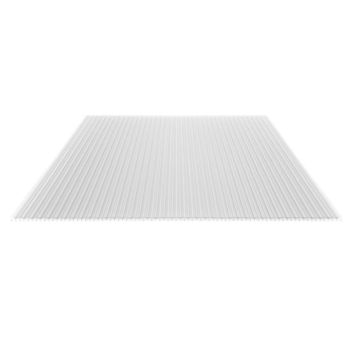 Polycarbonat Stegplatte | 16 mm | Breite 1200 mm | Klar | Extra stark | 3000 mm #1