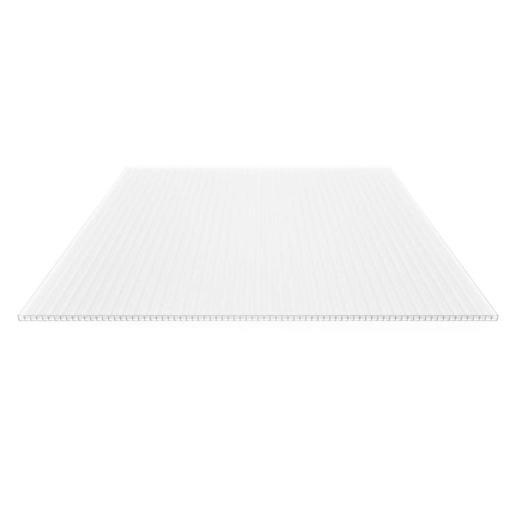 Polycarbonat Stegplatte | 16 mm | Breite 980 mm | Opal Weiß | Extra stark | 4000 mm #1