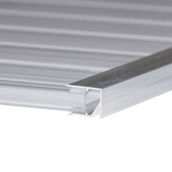Abschlussprofil oberseite | 10 mm | Aluminium | Breite 1000 mm | Blank #2