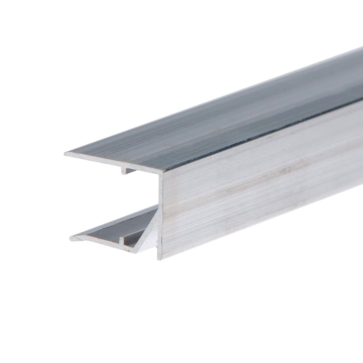 Abschlussprofil unterseite | 16 mm | Aluminium | Breite 5000 mm | Blank #2