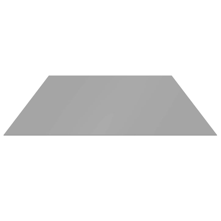 Flachblech | Stahl 0,63 mm | 25 µm Polyester | 9006 - Weißaluminium #1