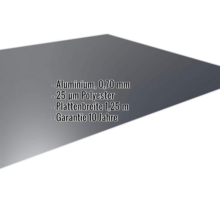 Produktbild von Aluminium-Flachprofil 30x2 Mm – RAL 7016 Anthrazitgrau Matt, 2000 Mm Länge, Für Kantenabschlüsse & Versteifungen
