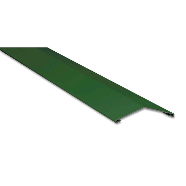 Firstblech flach | 145 x 145 mm | 150° | Stahl 0,50 mm | 25 µm Polyester | 6002 - Laubgrün #1