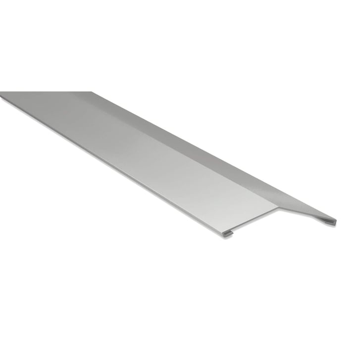 Firstblech flach | 145 x 145 mm | 150° | Stahl 0,50 mm | 25 µm Polyester | 7035 - Lichtgrau #1