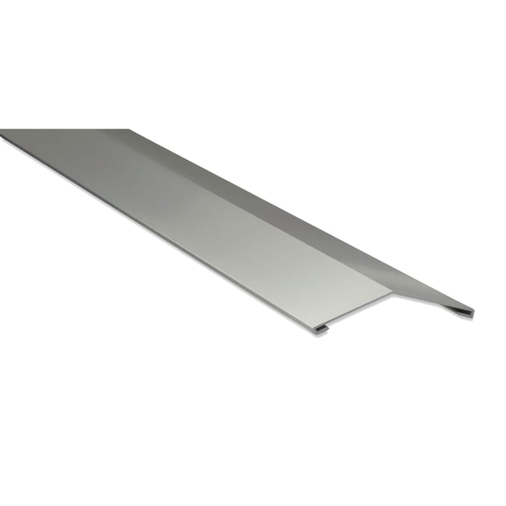Firstblech flach | 145 x 145 mm | 150° | Stahl 0,50 mm | 25 µm Polyester | 9002 - Grauweiß #1