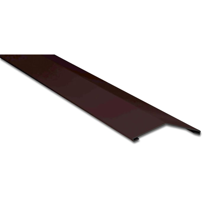 Firstblech flach | 145 x 145 mm | 150° | Stahl 0,75 mm | 25 µm Polyester | 8017 - Schokoladenbraun #1