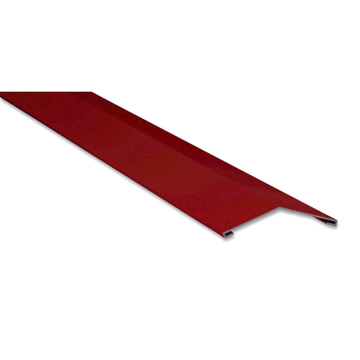 Firstblech flach | 198 x 198 mm | 150° | Stahl 0,50 mm | 25 µm Polyester | 3005 - Weinrot #1