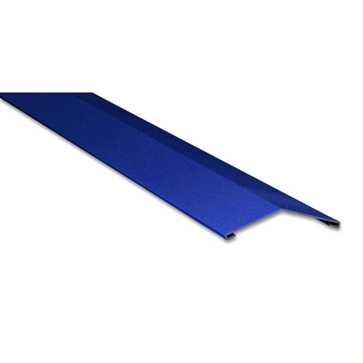 Firstblech flach | 198 x 198 mm | 150° | Stahl 0,50 mm | 25 µm Polyester | 5010 - Enzianblau #1