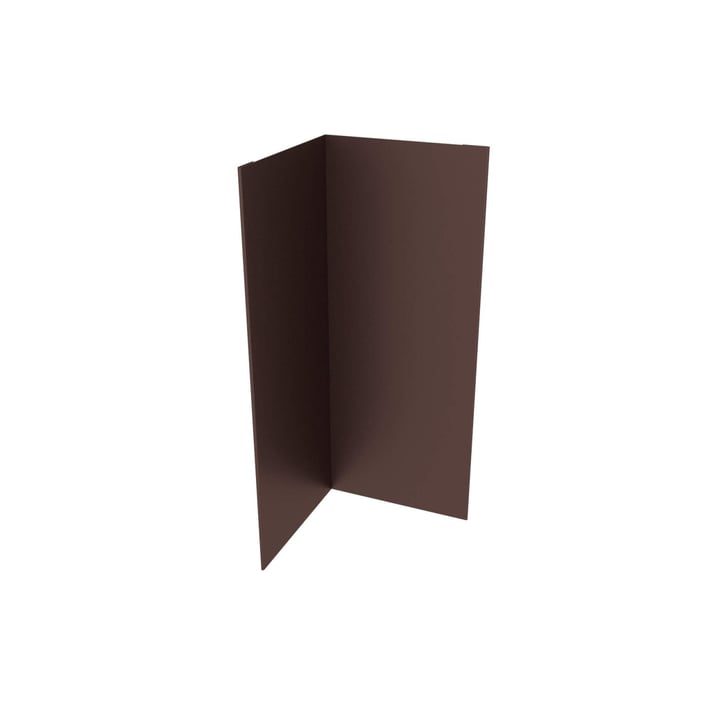 Innenecke | 100 x 100 x 2000 mm | Stahl 0,50 mm | 35 µm Mattpolyester | 8017 - Schokoladenbraun #1