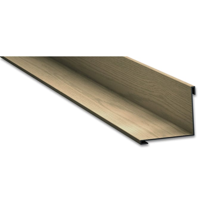 Innenecke | 115 x 115 x 2000 mm | Stahl 0,50 mm | 35 µm Strukturpolyester | Holzoptik - Ahorn #1