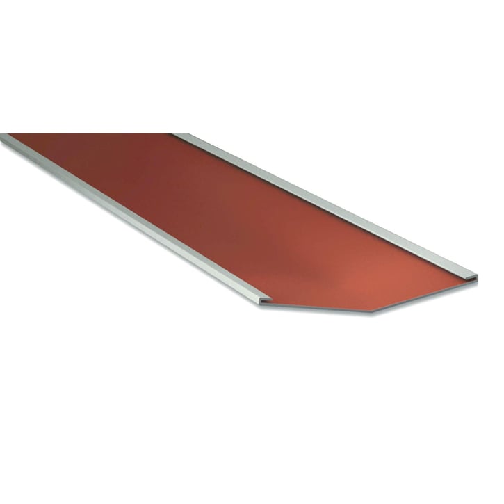 Kehlblech | 490 x 490 x 2000 mm | Stahl 0,50 mm | 25 µm Polyester | 8004 - Kupferbraun #1