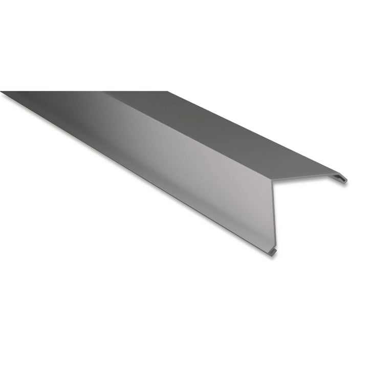 Ortgangwinkel | 115 x 115 mm | Stahl 0,50 mm | 25 µm Polyester | 9007 - Graualuminium #1