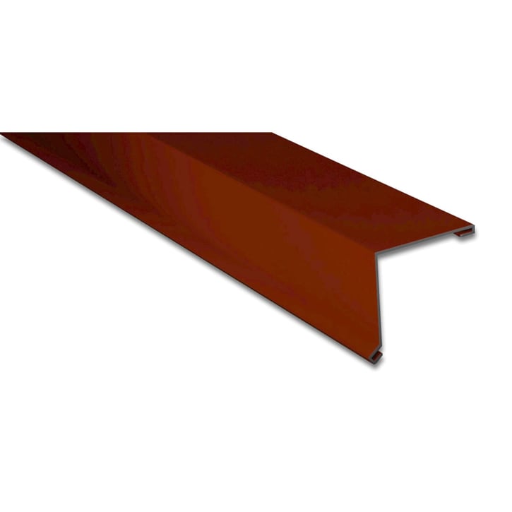 Pultabschluss | 115 x 115 mm | 80° | Stahl 0,50 mm | 25 µm Polyester | 8012 - Rotbraun #1