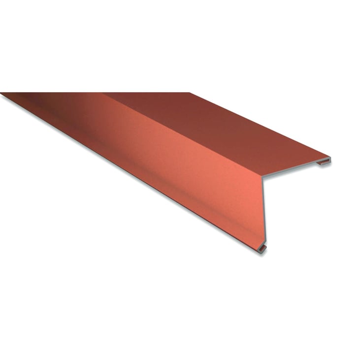 Pultabschluss | 115 x 115 mm | 80° | Stahl 0,63 mm | 25 µm Polyester | 8004 - Kupferbraun #1