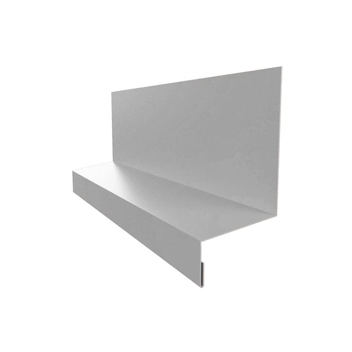Sockelleiste | 40 x 24 x 25 x 2000 mm | Stahl 0,75 mm | 25 µm Polyester | 9006 - Weißaluminium #1