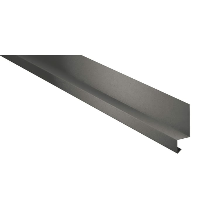 Sockelleiste | 50 x 25 x 20 mm | 100° | Stahl 0,50 mm | 25 µm Polyester | 9007 - Graualuminium #1