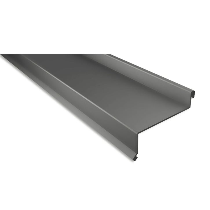 Sohlbank | 50 x 115 x 40 x 2000 mm | Stahl 0,50 mm | 25 µm Polyester | 9007 - Graualuminium #1