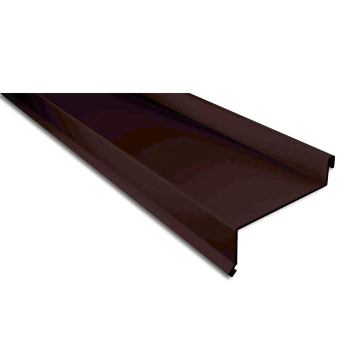Sohlbank | 50 x 115 x 40 x 2000 mm | Stahl 0,63 mm | 25 µm Polyester | 8017 - Schokoladenbraun #1