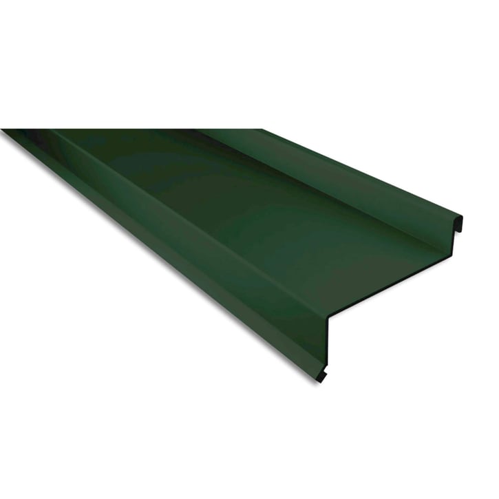 Sohlbank | 50 x 115 x 40 x 2000 mm | Aluminium 0,70 mm | 25 µm Polyester | 6005 - Moosgrün #1