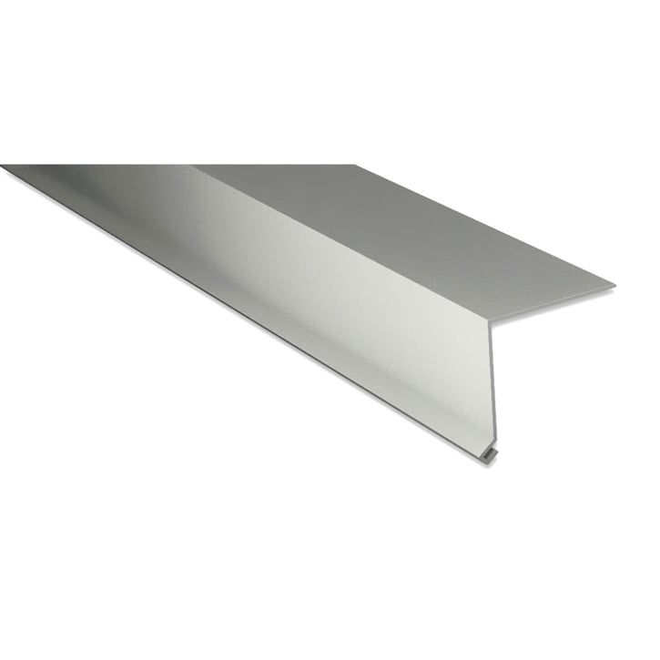 Traufenblech | 50 x 50 mm | 100° | Stahl 0,50 mm | 25 µm Polyester | 9002 - Grauweiß #1