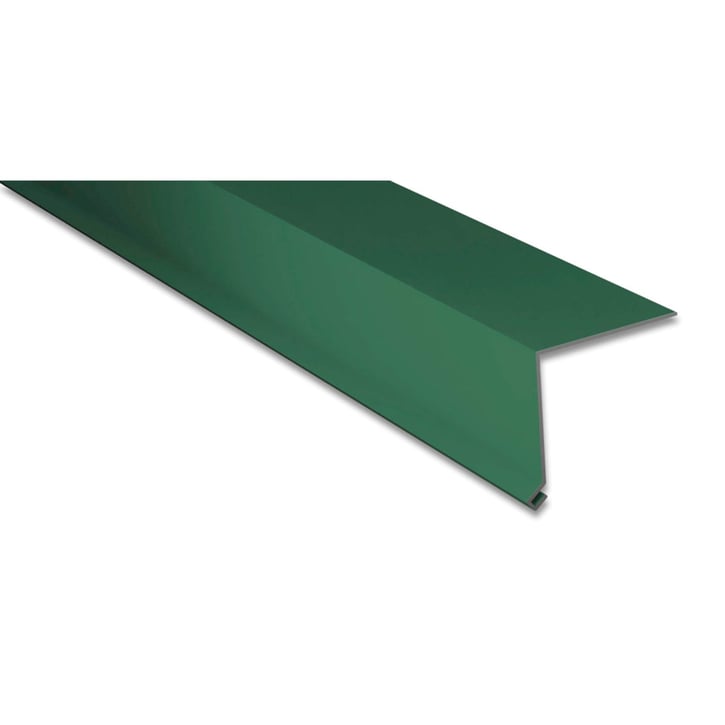 Traufenblech | 50 x 50 mm | 95° | Stahl 0,63 mm | 25 µm Polyester | 6020 - Chromoxidgrün #1