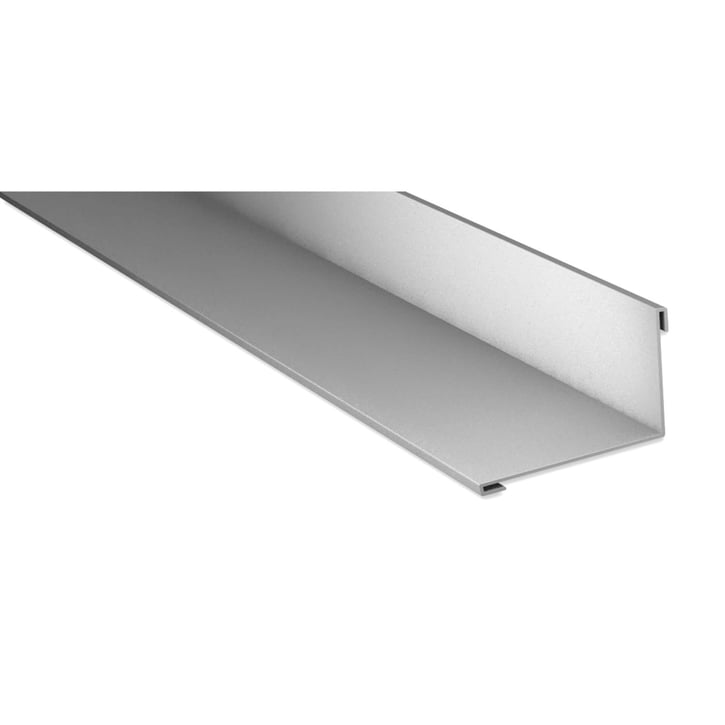 Wandanschluss | 160 x 115 mm | 95° | Stahl 0,63 mm | 25 µm Polyester | 9006 - Weißaluminium #1