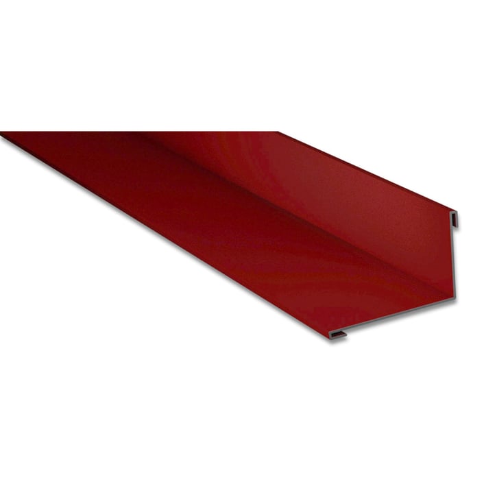 Wandanschluss | 160 x 115 mm | 95° | Stahl 0,50 mm | 35 µm Mattpolyester | 29 - Rot #1
