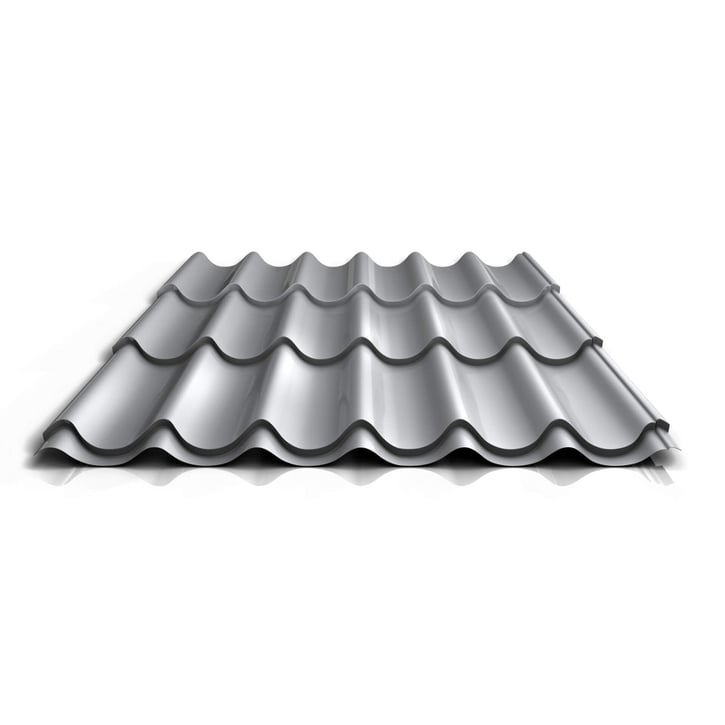 Pfannenblech 2/1060 | Aluminium 0,70 mm | 25 µm Polyester | 9006 - Weißaluminium #1