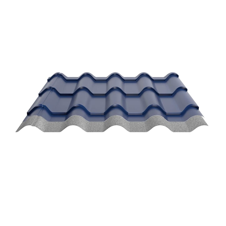 Pfannenblech EUROPA | Anti-Tropf 1000 g/m² | Stahl 0,50 mm | 25 µm Polyester | 5010 - Enzianblau #3