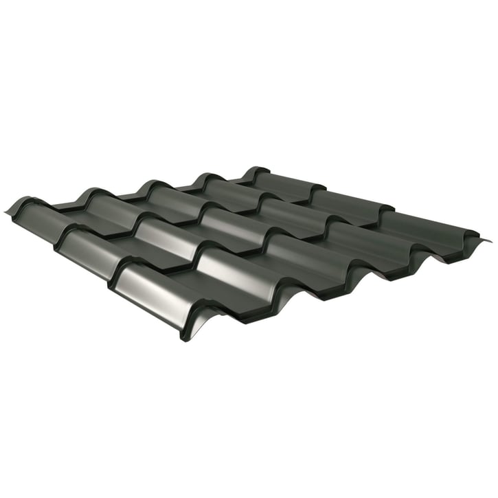 Pfannenblech EUROPA | Anti-Tropf 1000 g/m² | Stahl 0,50 mm | 25 µm Polyester | 6020 - Chromoxidgrün #1