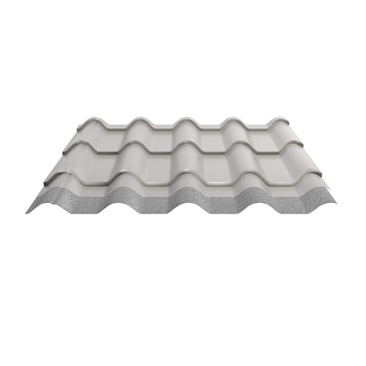 Pfannenblech EUROPA | Anti-Tropf 1000 g/m² | Stahl 0,50 mm | 25 µm Polyester | 9002 - Grauweiß #4