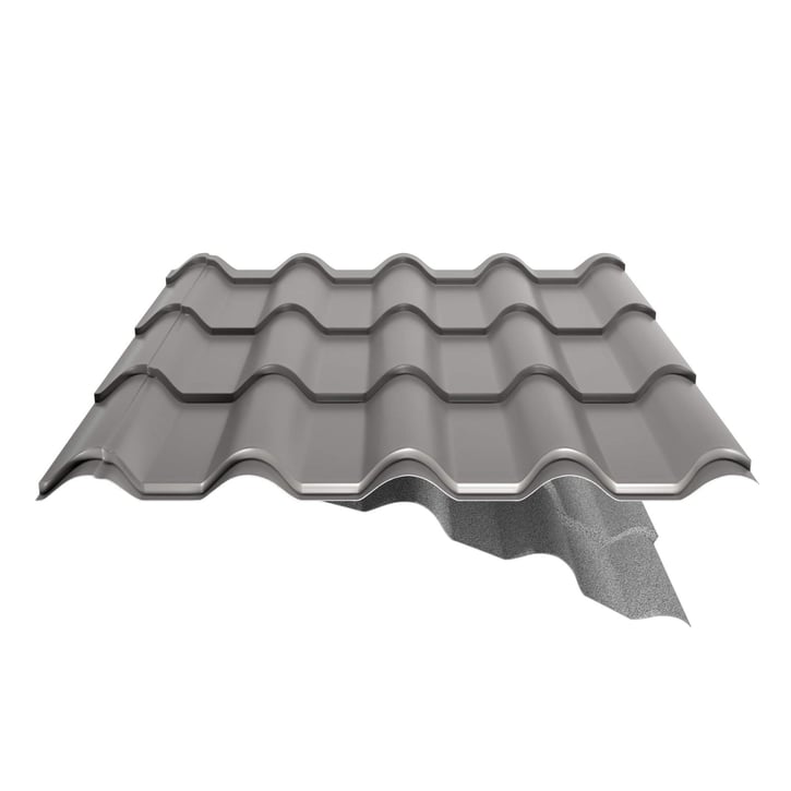 Pfannenblech EUROPA | Anti-Tropf 1000 g/m² | Stahl 0,63 mm | 25 µm Polyester | 9007 - Graualuminium #5