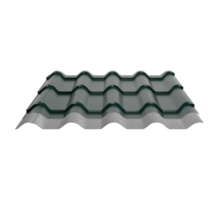 Pfannenblech EUROPA | Anti-Tropf 1000 g/m² | Aluminium 0,70 mm | 25 µm Polyester | 6005 - Moosgrün #4