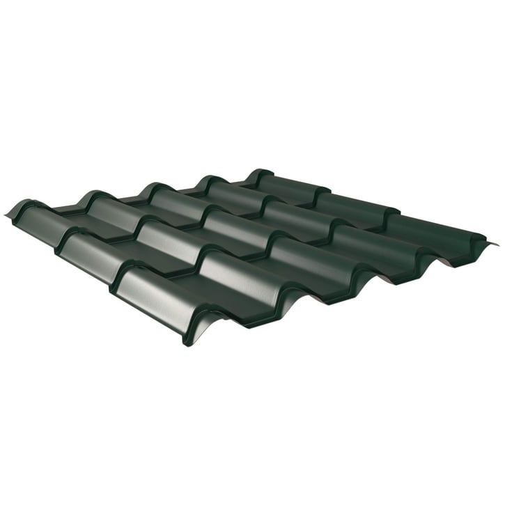 Pfannenblech EUROPA | Anti-Tropf 700 g/m² | Stahl 0,50 mm | 60 µm TTHD | 6005 - Moosgrün #1