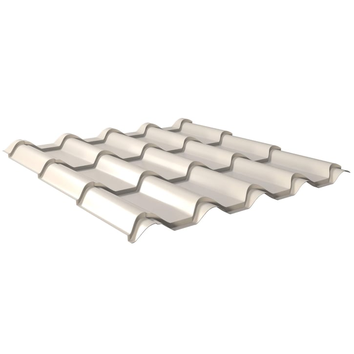 Pfannenblech EUROPA | Stahl 0,63 mm | 25 µm Polyester | 9010 - Reinweiß #1