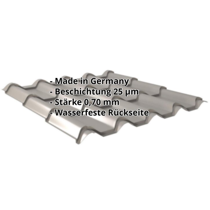 Pfannenblech EUROPA | Aluminium 0,70 mm | 25 µm Polyester | 9007 - Graualuminium #2