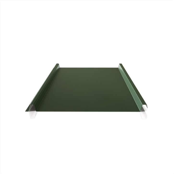 Stehfalzblech 33/500-LE | Dach | Anti-Tropf 1000 g/m² | Stahl 0,50 mm | 25 µm Polyester | 6020 - Chromoxidgrün #1