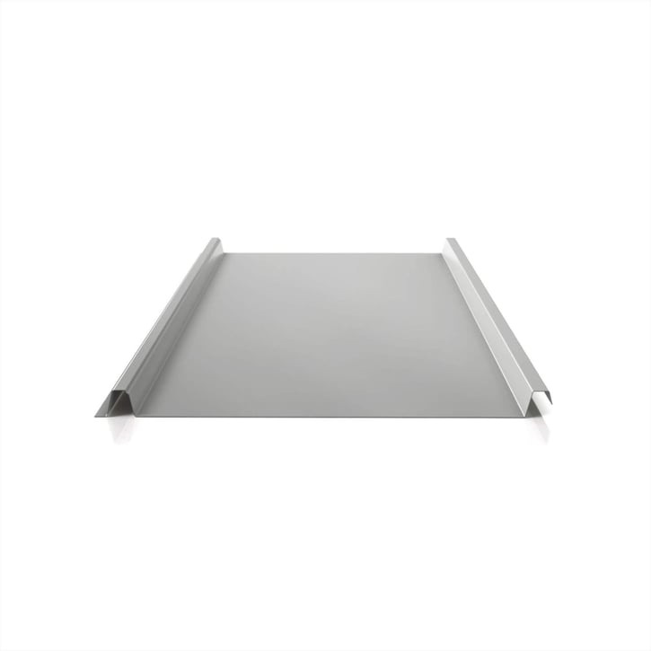 Stehfalzblech 33/500-LE | Dach | Anti-Tropf 1000 g/m² | Stahl 0,50 mm | 25 µm Polyester | 9006 - Weißaluminium #1