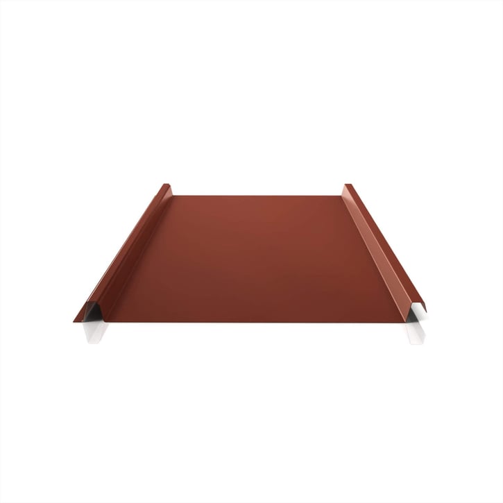 Stehfalzblech 33/500-LE | Dach | Sonderposten | Stahl 0,40 mm | 25 µm Polyester | 8012 - Rotbraun #1