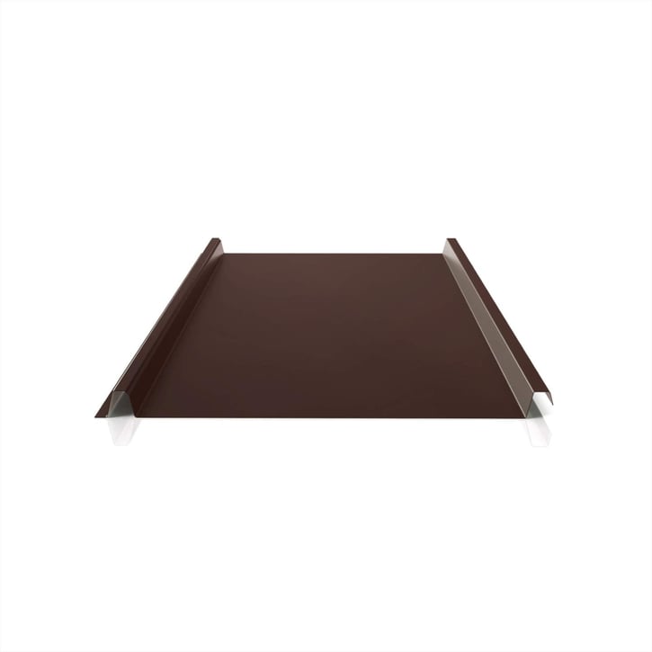 Stehfalzblech 33/500-LE | Dach | Stahl 0,75 mm | 25 µm Polyester | 8017 - Schokoladenbraun #1