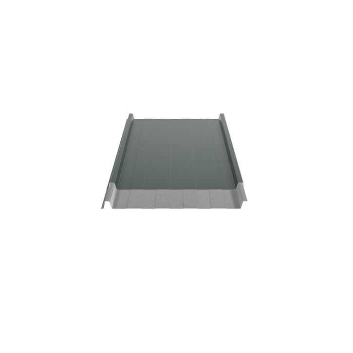 Stehfalzblech 33/500-LR | Dach | Anti-Tropf 1000 g/m² | Aluminium 0,70 mm | 25 µm Polyester | 6005 - Moosgrün #5