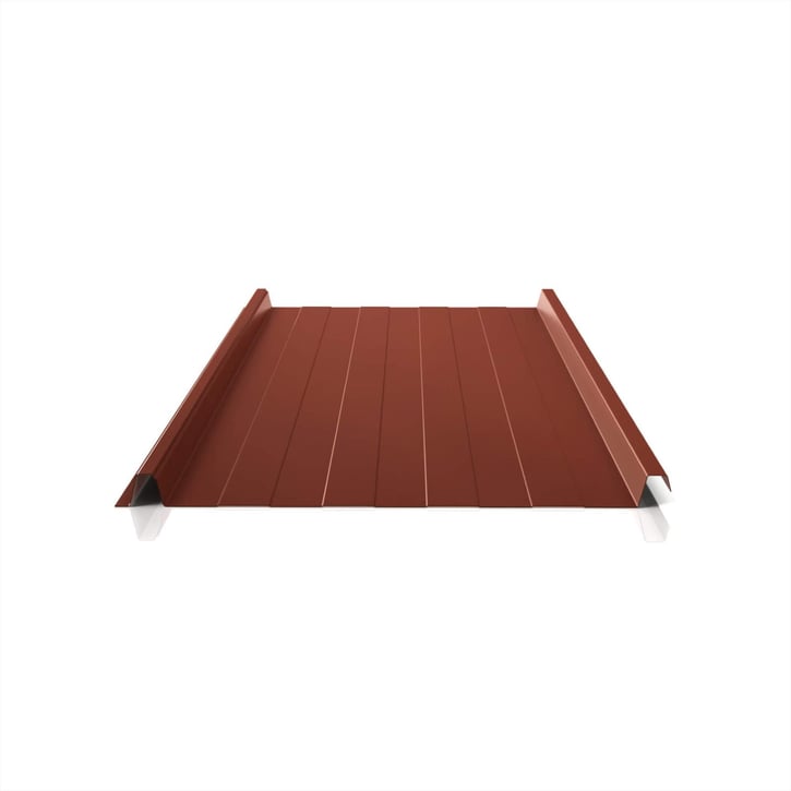 Stehfalzblech 33/500-LR | Dach | Anti-Tropf 1000 g/m² | Aluminium 0,70 mm | 25 µm Polyester | 8012 - Rotbraun #1