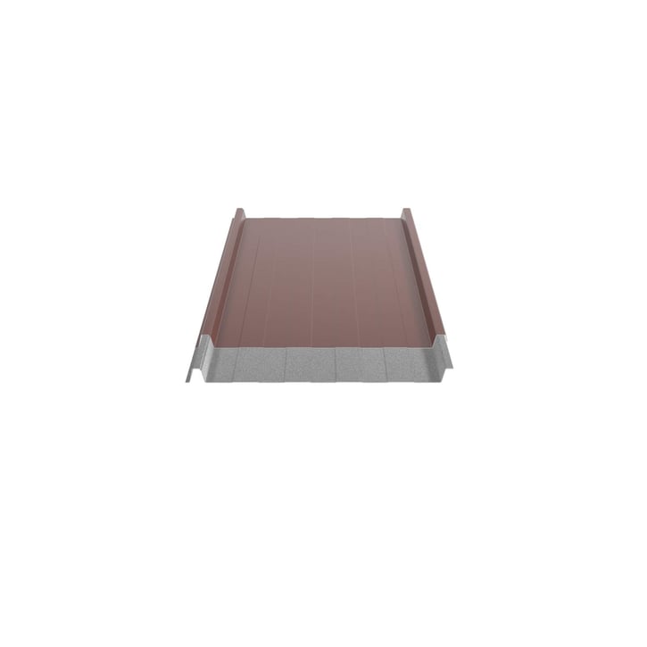Stehfalzblech 33/500-LR | Dach | Anti-Tropf 1000 g/m² | Aluminium 0,70 mm | 25 µm Polyester | 8012 - Rotbraun #5