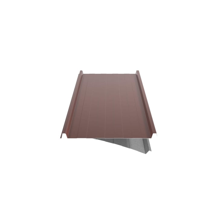 Stehfalzblech 33/500-LR | Dach | Anti-Tropf 1000 g/m² | Aluminium 0,70 mm | 25 µm Polyester | 8012 - Rotbraun #6
