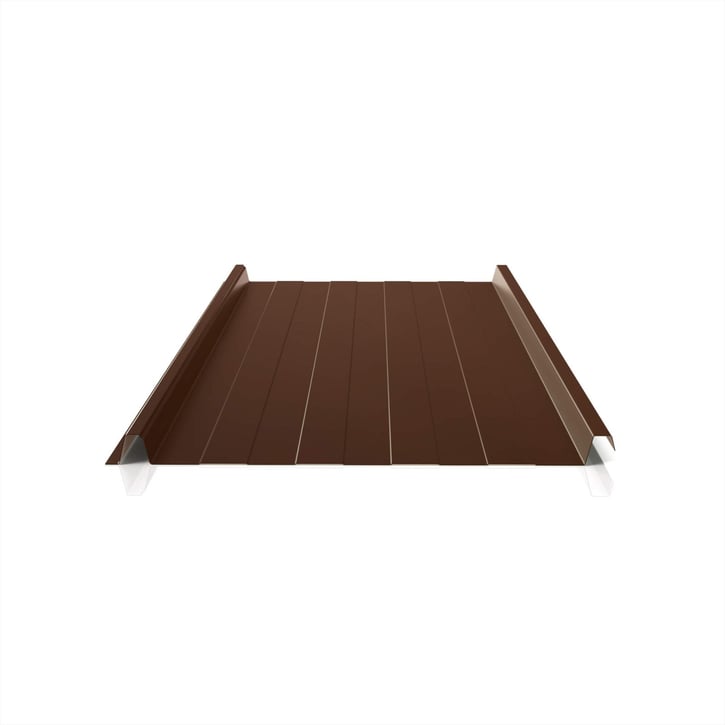 Stehfalzblech 33/500-LR | Dach | Stahl 0,50 mm | 25 µm Polyester | 8011 - Nussbraun #1
